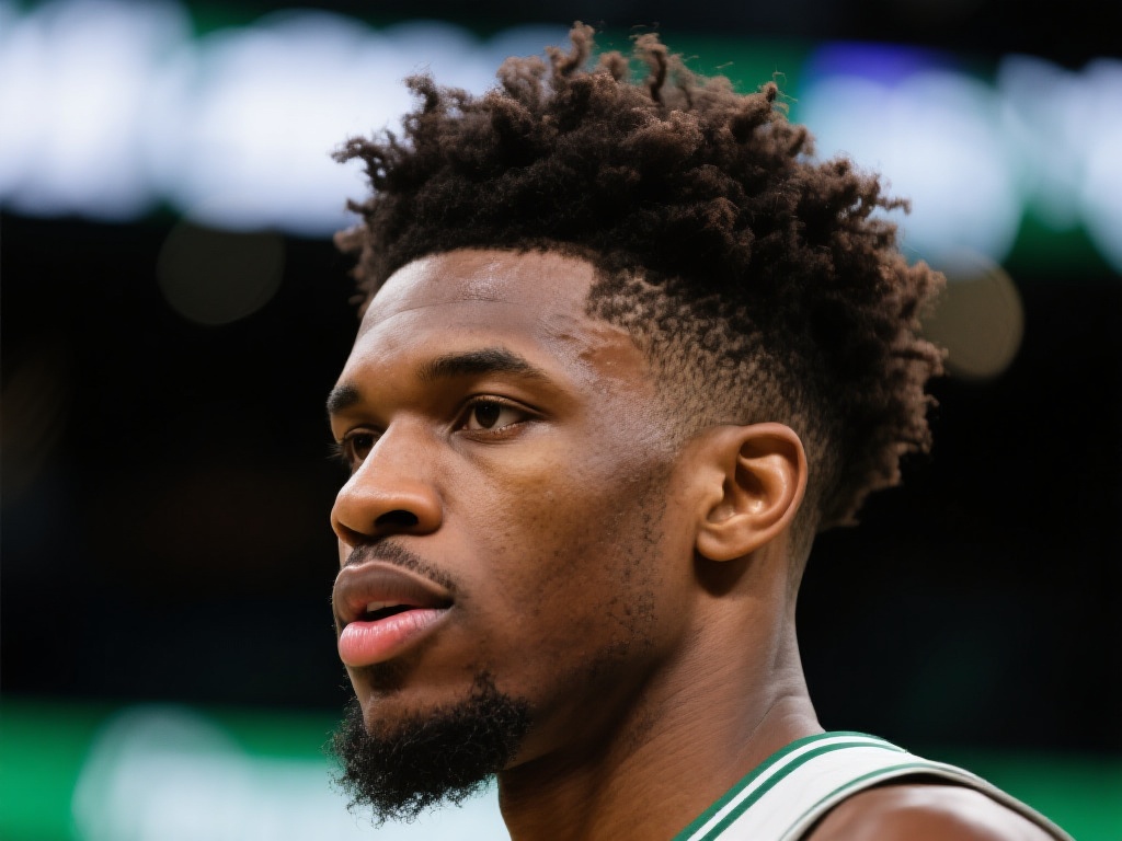 杰伦-布朗单手抓毛发，剪头还是剃须引热议